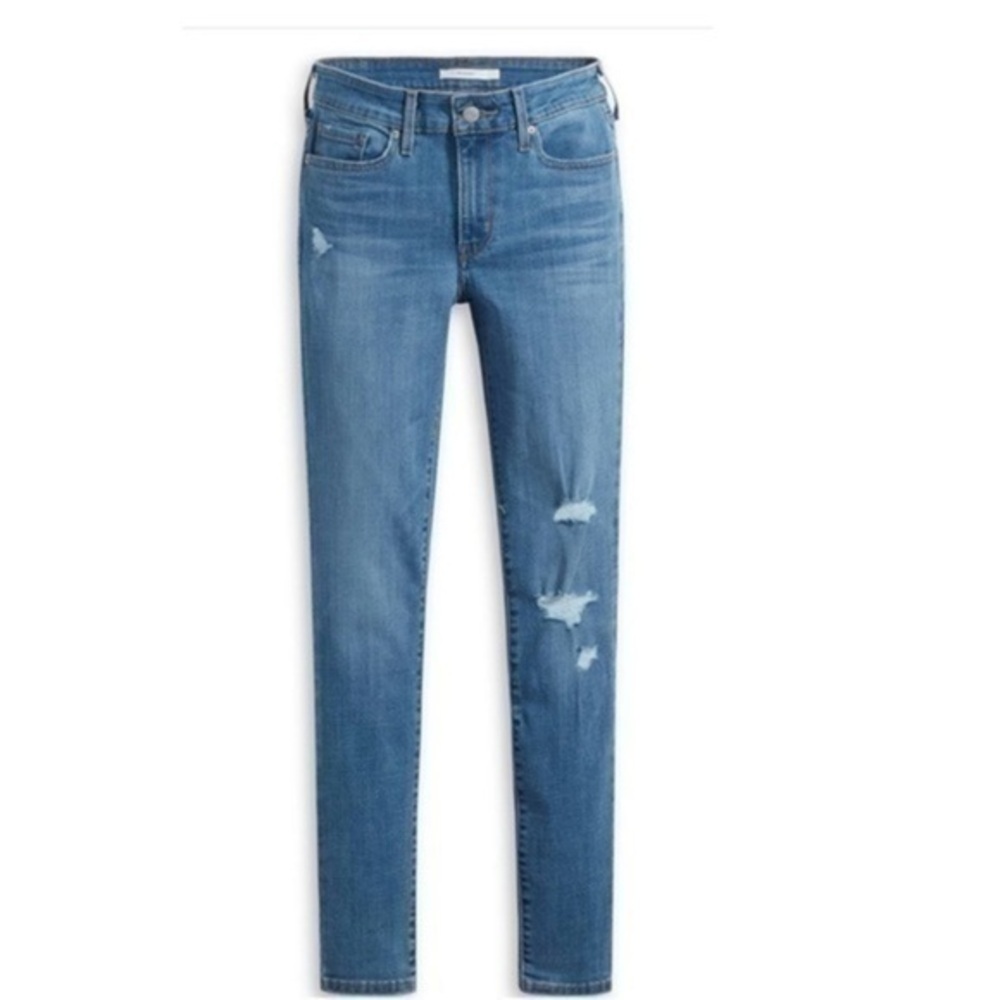 Levi’s Ripped Jeans NEW Distressed 711 Skinny 20W $70 NWT